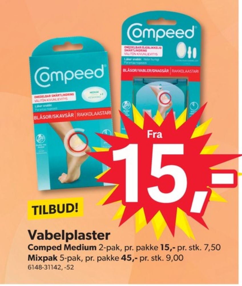 Compeed, Plaster