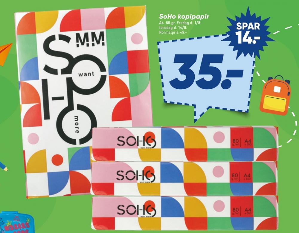 SoHo, Kopipapir