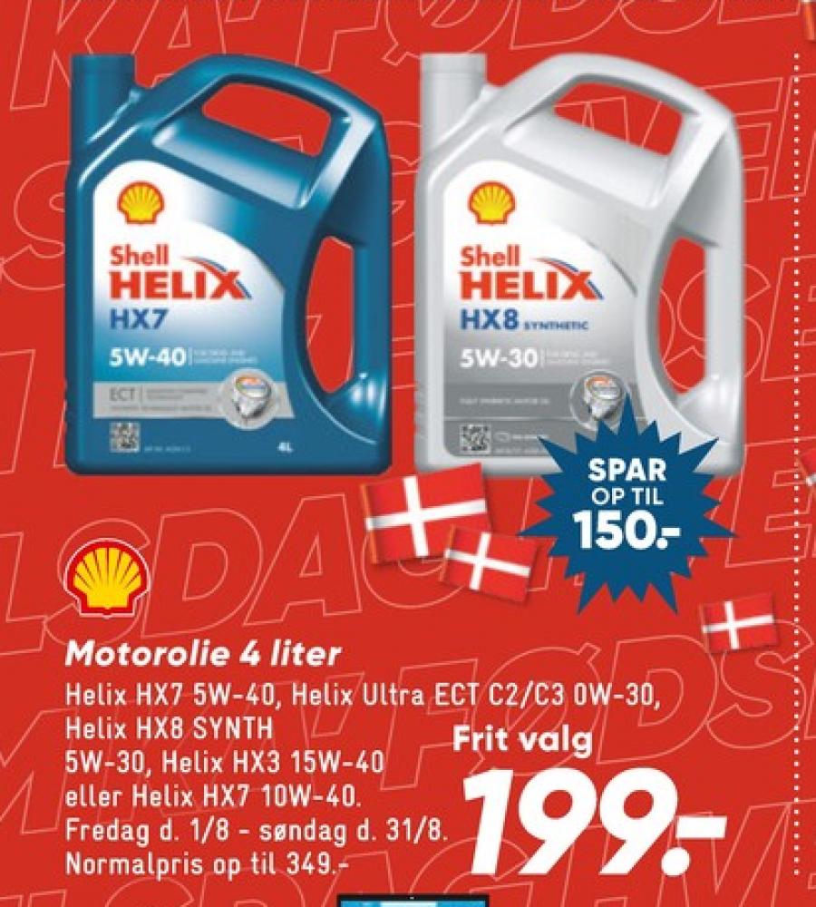 Shell Helix, Motorolie