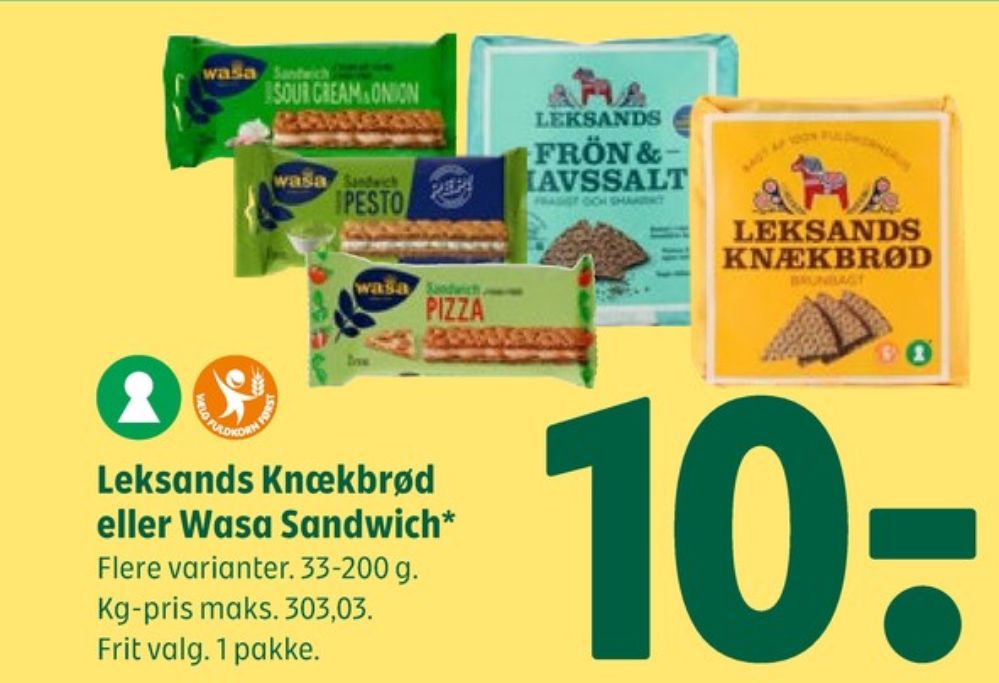 Leksands, Frön & Havsalt knækbrød