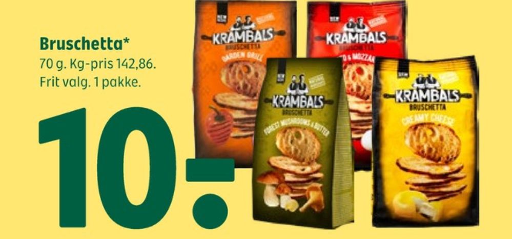 Krambals, Bruschetta Garden Grill