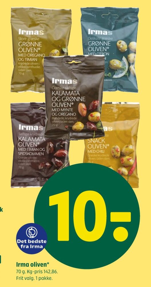 Irmas, Oliven