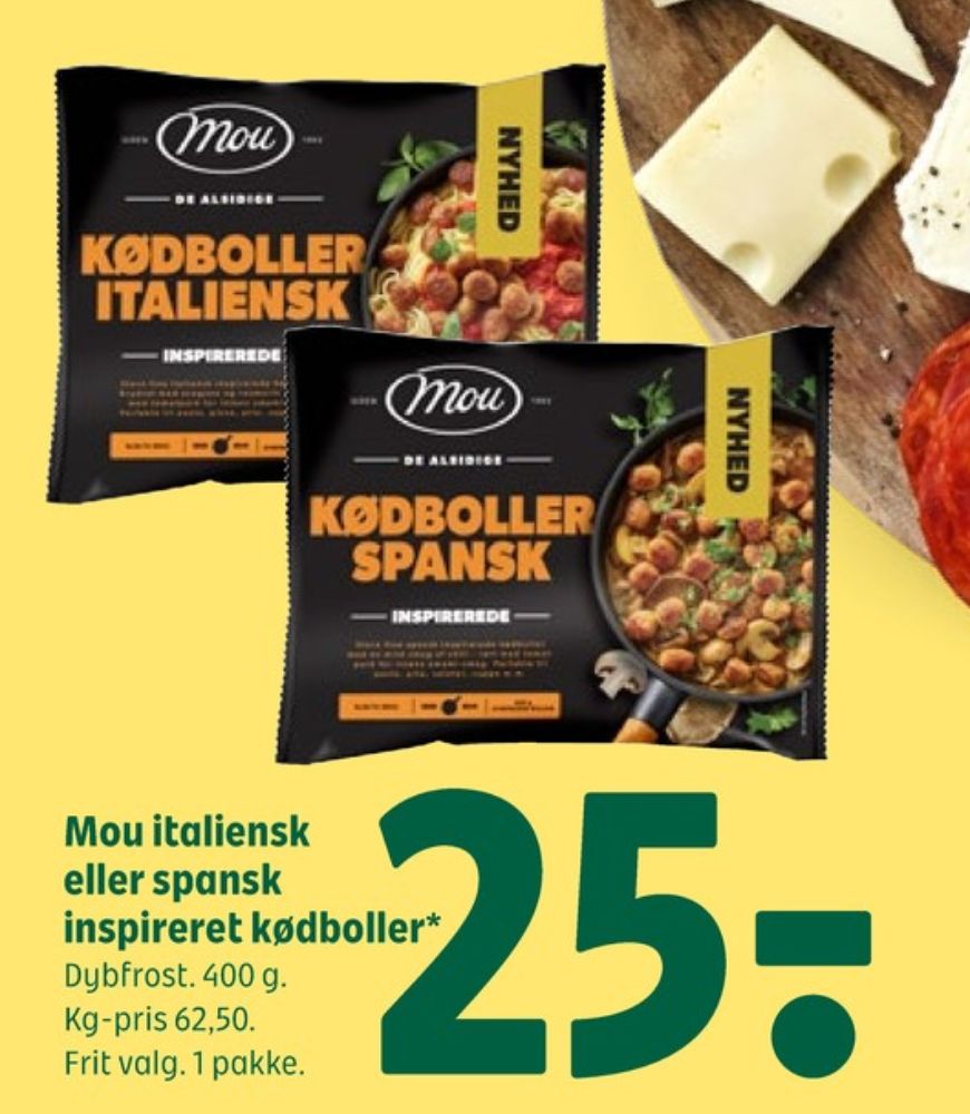Mou, Kødboller Italiensk