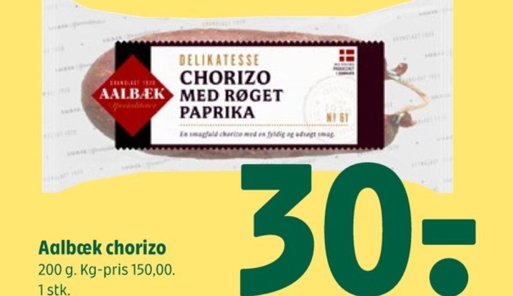 Aalbæk Specialiteter, Chorizo med Røget Paprika