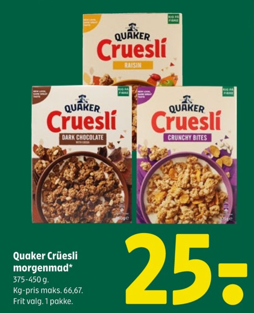 Quaker, Cruesli Crunchy Bites