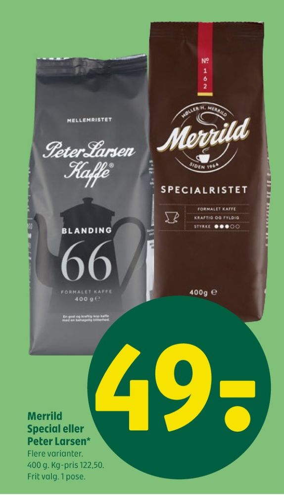 Peter Larsen Blanding 66, Kaffe Formalet