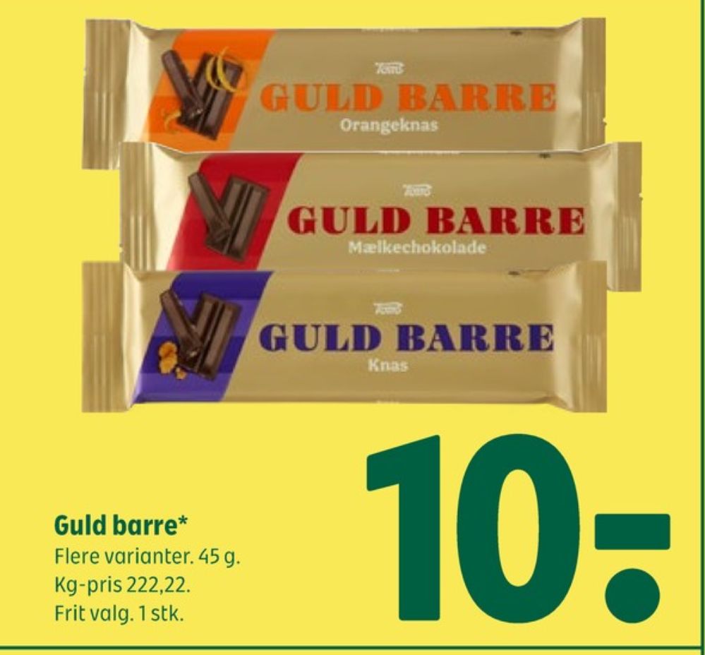 Toms Guldbarre, Chokoladebar Knas