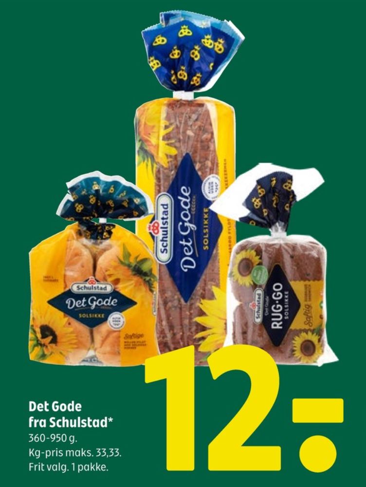 Schulstad Det Gode, Solsikkerugbrød