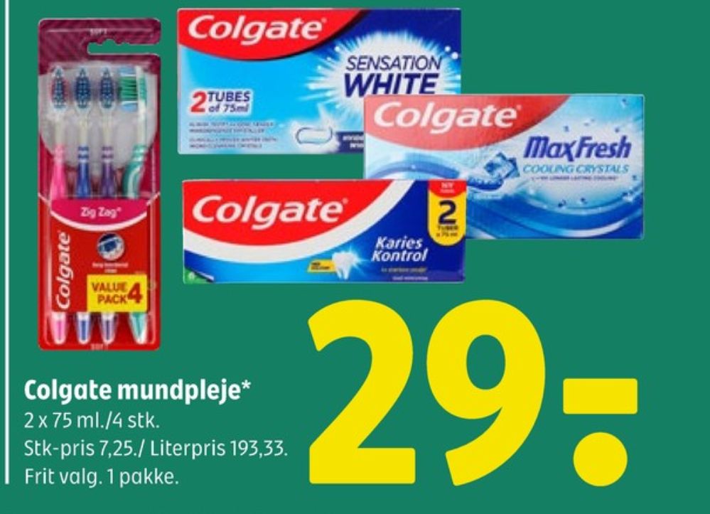 Colgate, Tandbørste