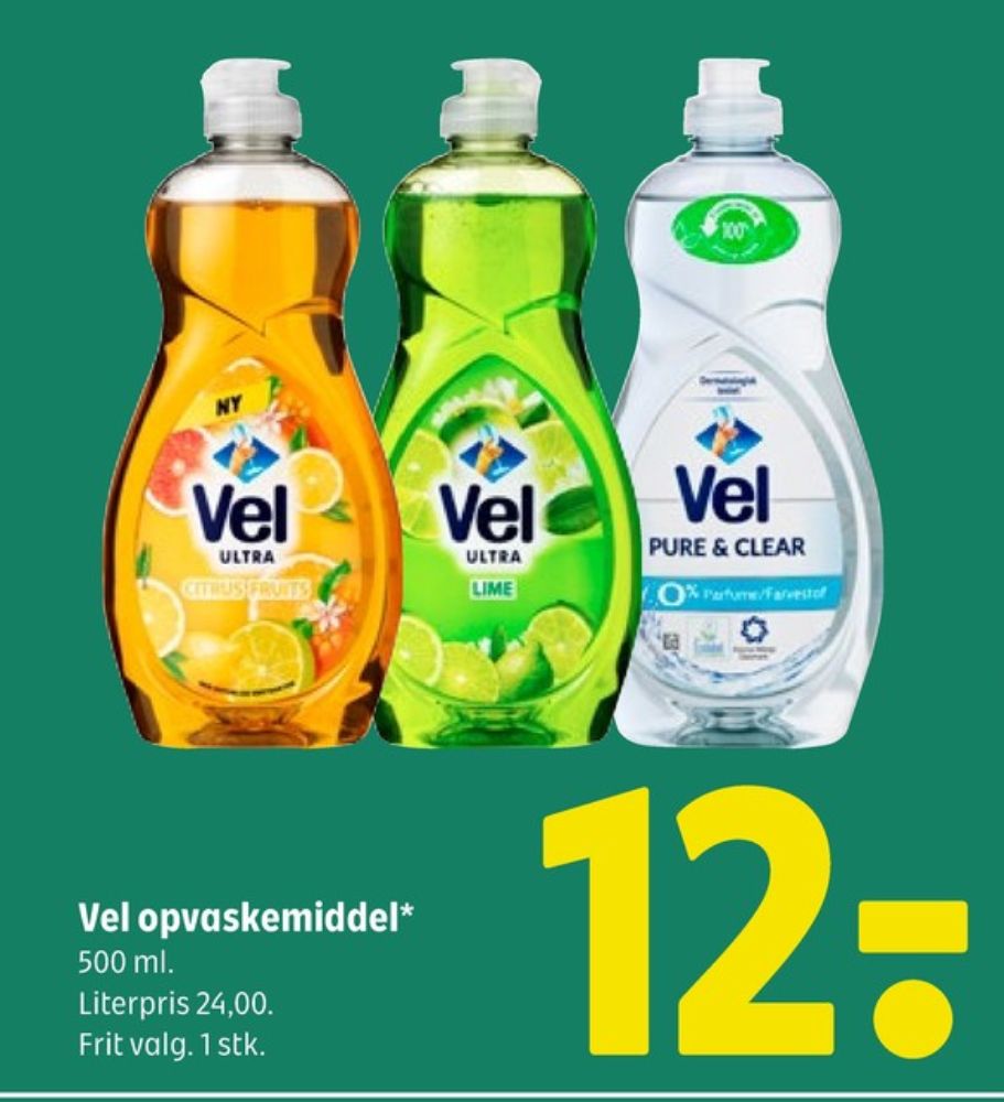 Vel, Opvaskemiddel