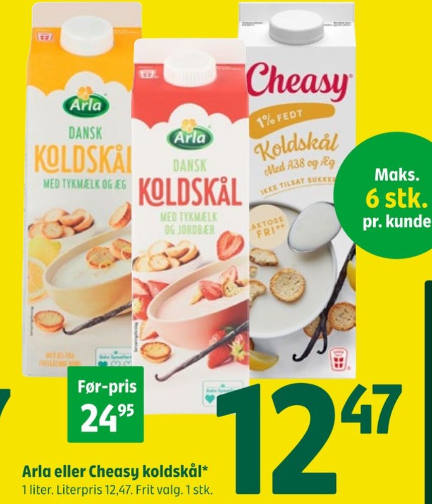 Arla, Koldskål Tykmælk & Jordbær