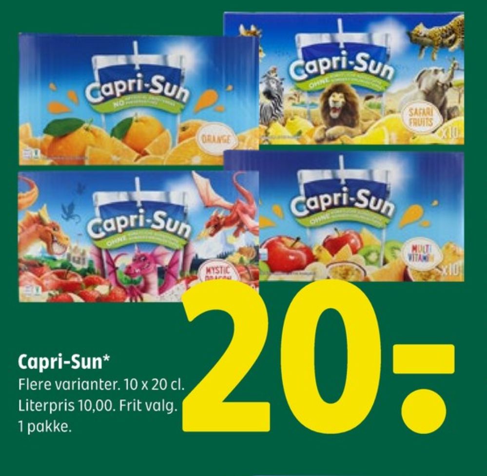 Capri-Sun, Frugtdrik Safari Fruits