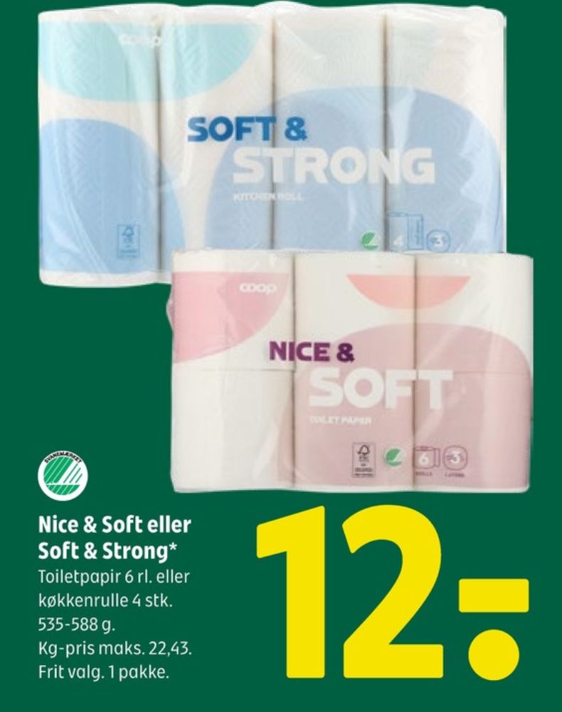 Coop Nice & Soft, Toiletpapir