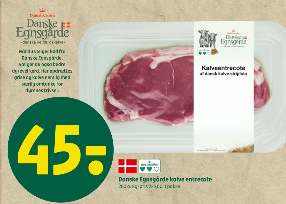 Danish Crown Danske Egnsgårde, Kalveentrecote
