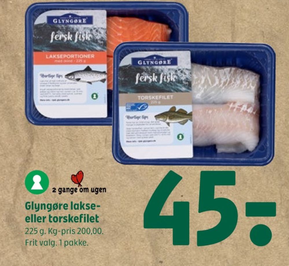 Glyngøre, Lakseportioner