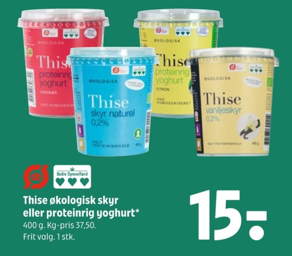 Thise, Proteinrig Jordbæryoghurt