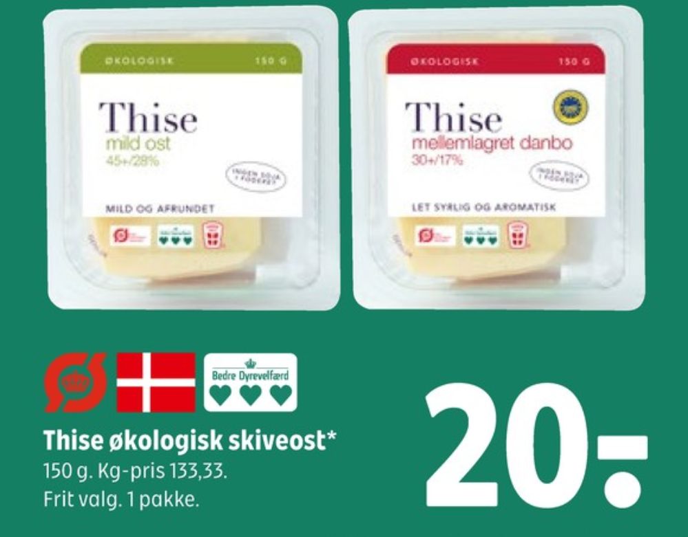 Coop 365 Thise, Skiveost Mild ost