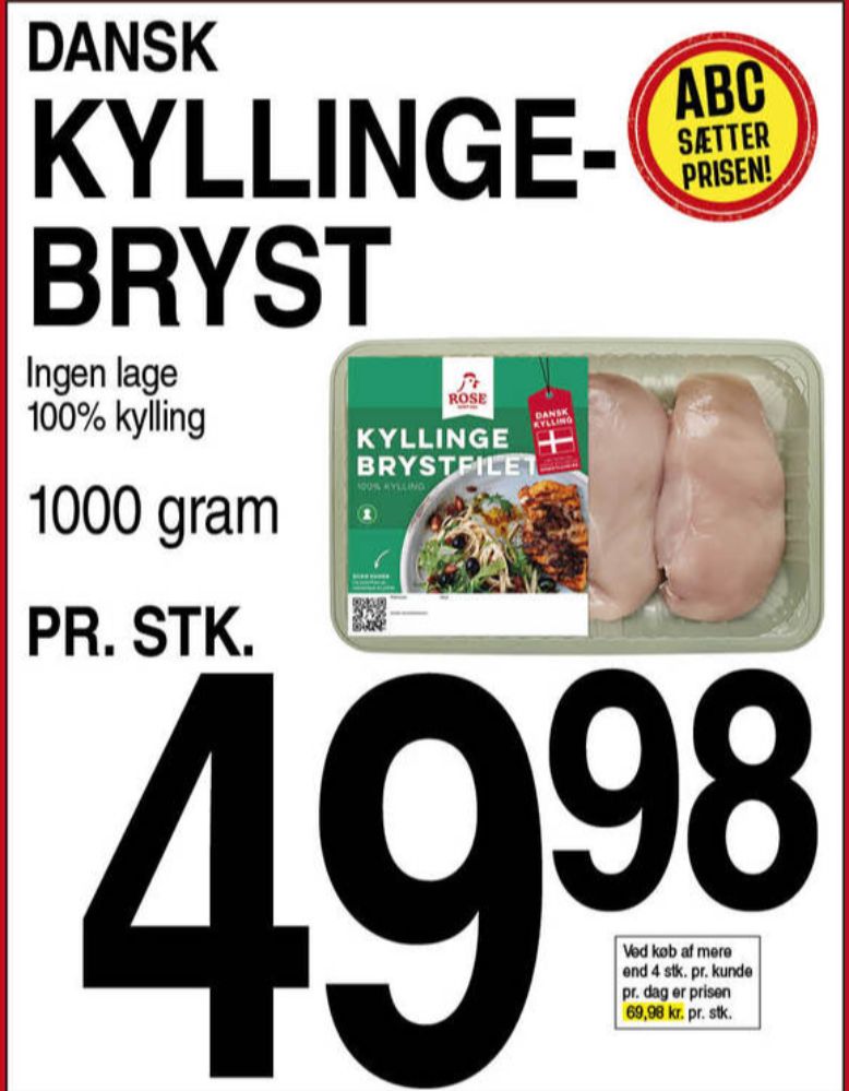Rose, Kyllingebrystfilet