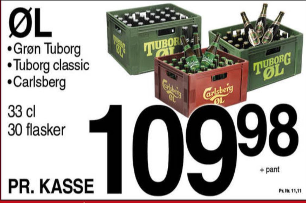 Tuborg Grøn, Øl
