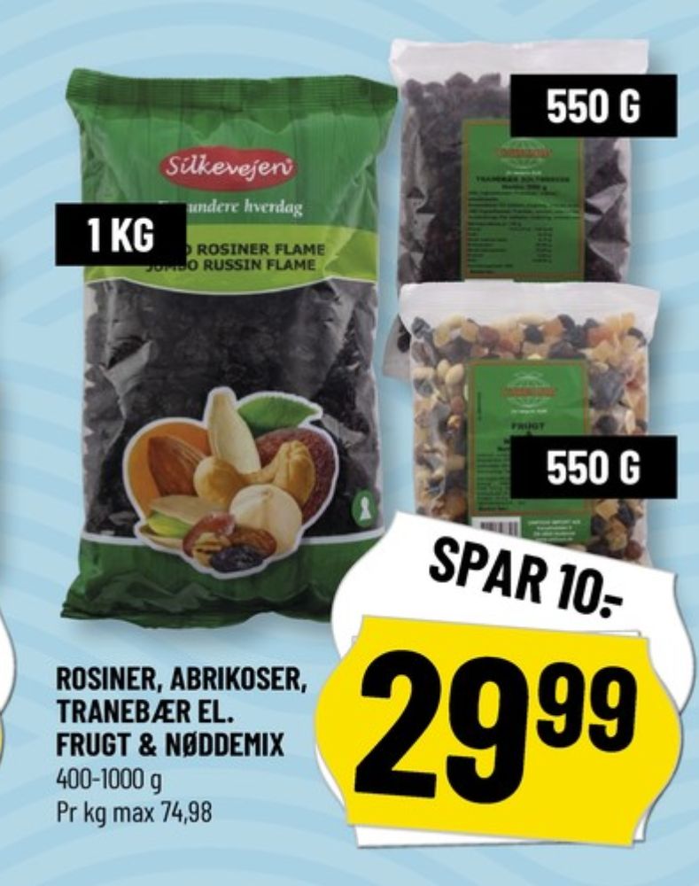 Unifood, Frugt og Nødde mIx