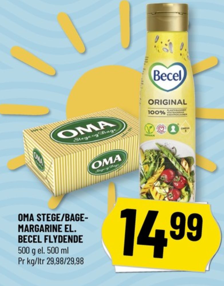 Becel, Margarine - flydende original