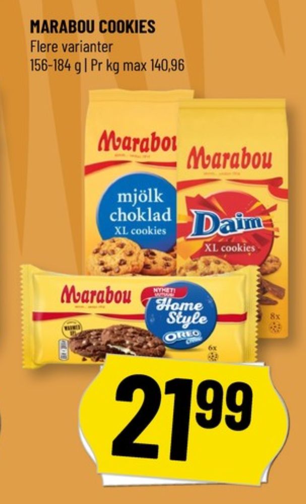 Marabou, Mjölk Choklad XL Cookies