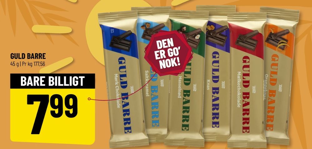Toms Guldbarre, Chokoladebar Mørk Chokolade