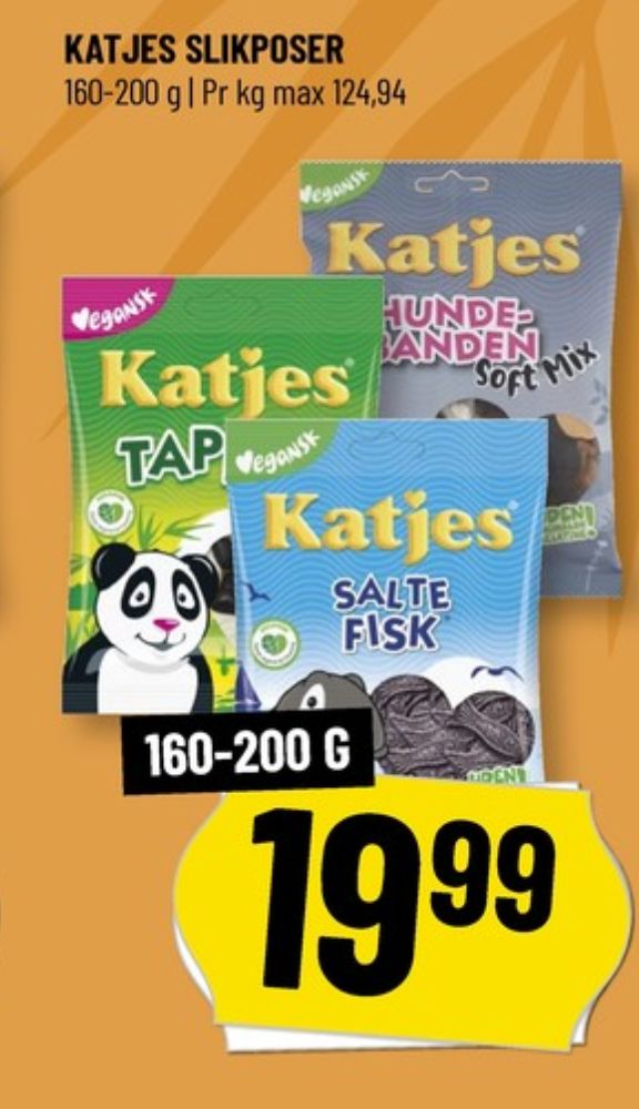 Katjes Salte Fisk, Slikposer