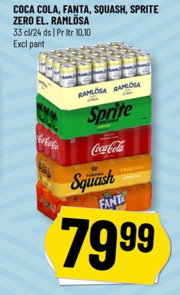 Ramlösa Citrus, Mineralvand med brus 24 pk.