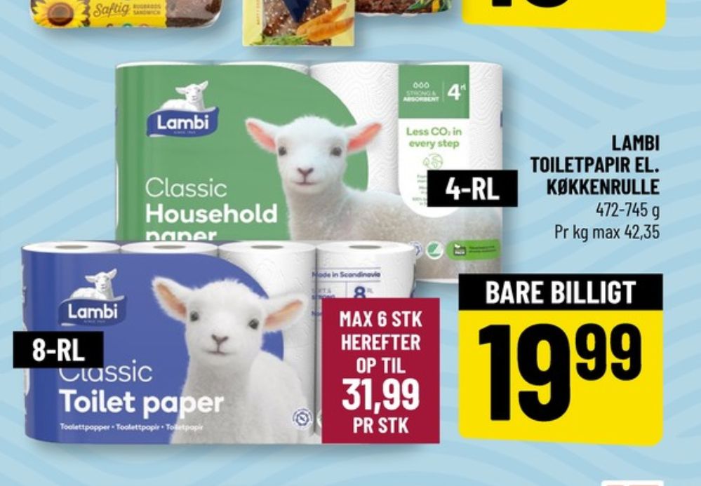 Lambi Classic, Toiletpapir