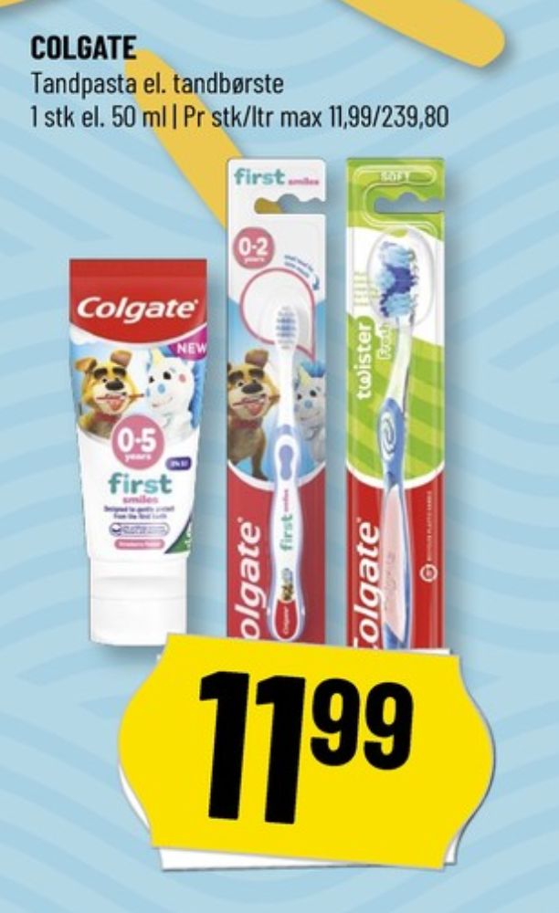 Colgate, Tandpasta
