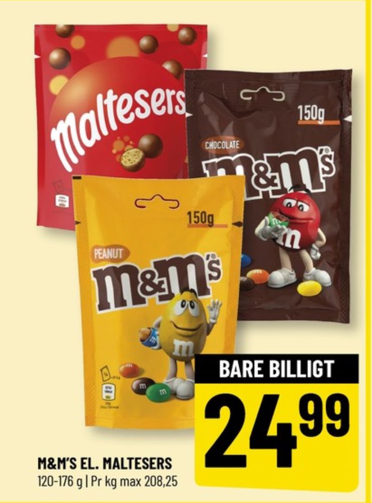 M&Ms, Chokoladepastiller Peanut