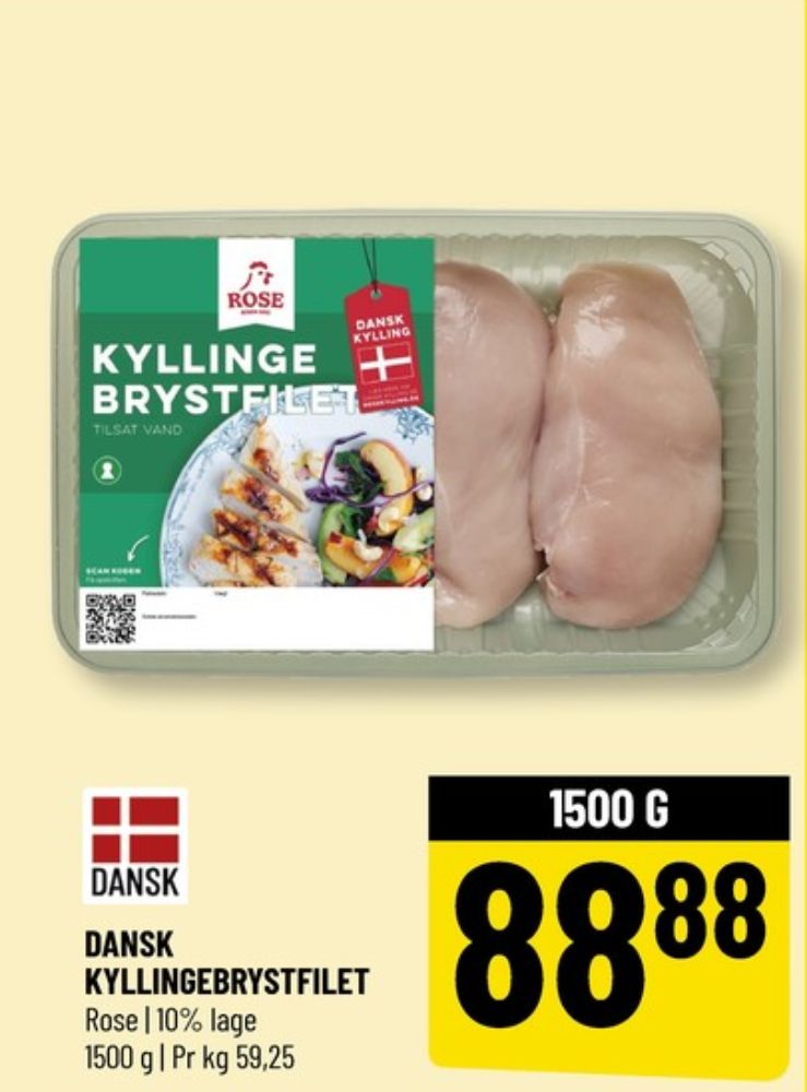 Rose, Kyllingebrystfilet