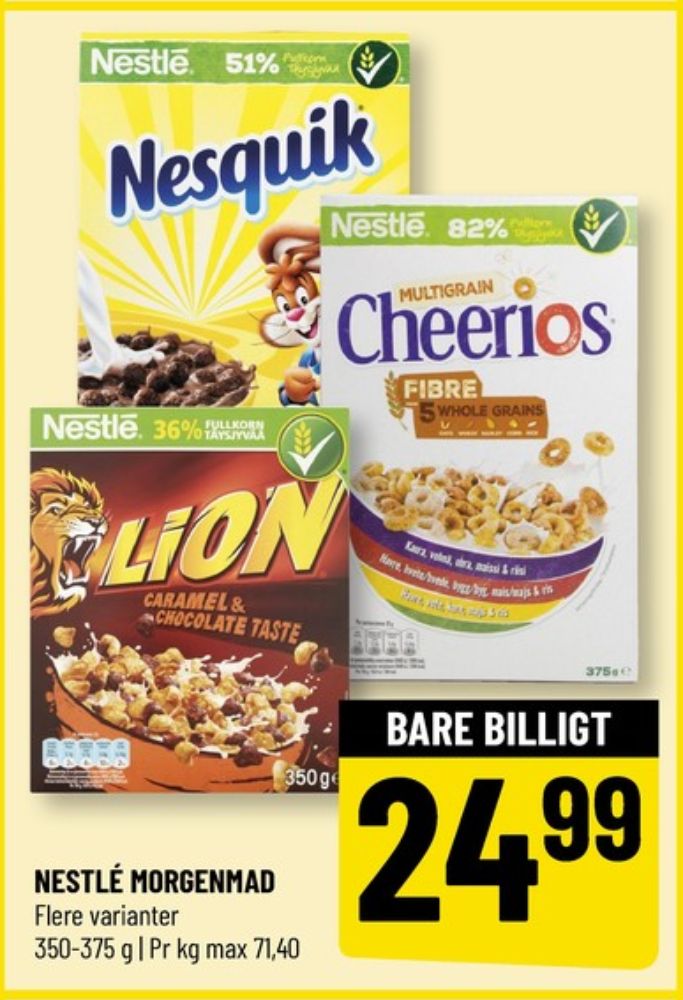Nestlé Cheerios, Morgenmadsprodukt Cheerios Multigrain