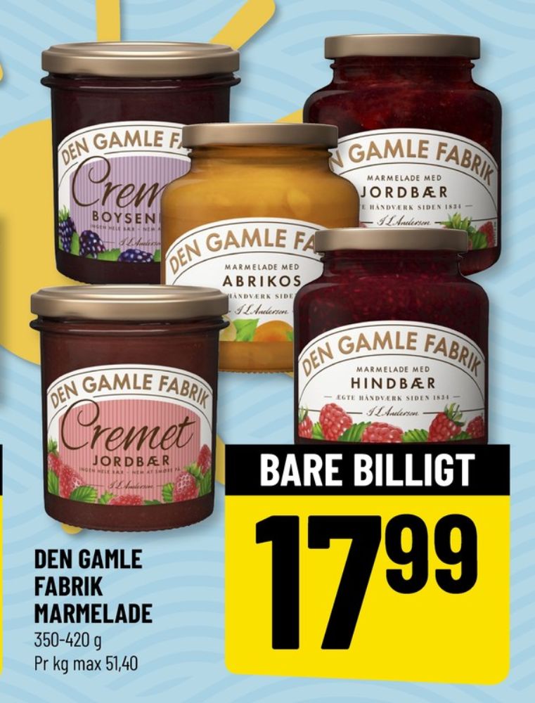 Den Gamle Fabrik, Jordbærmarmelade