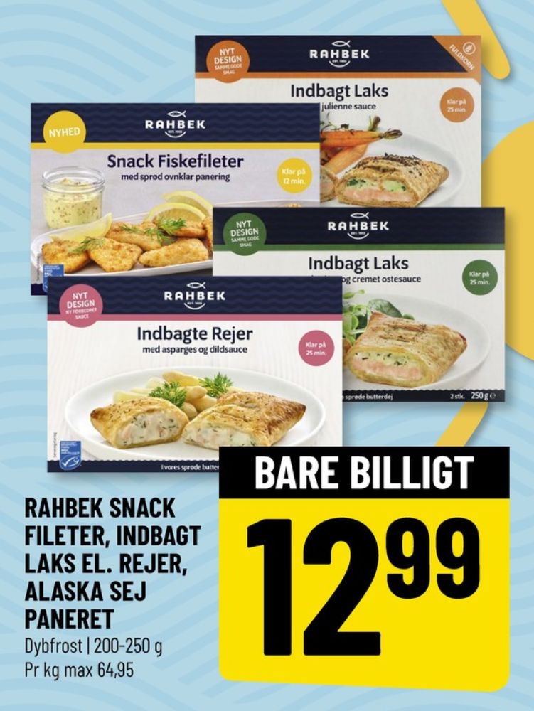 Rahbek, Indbagt Laks med Spinat og Ostesauce