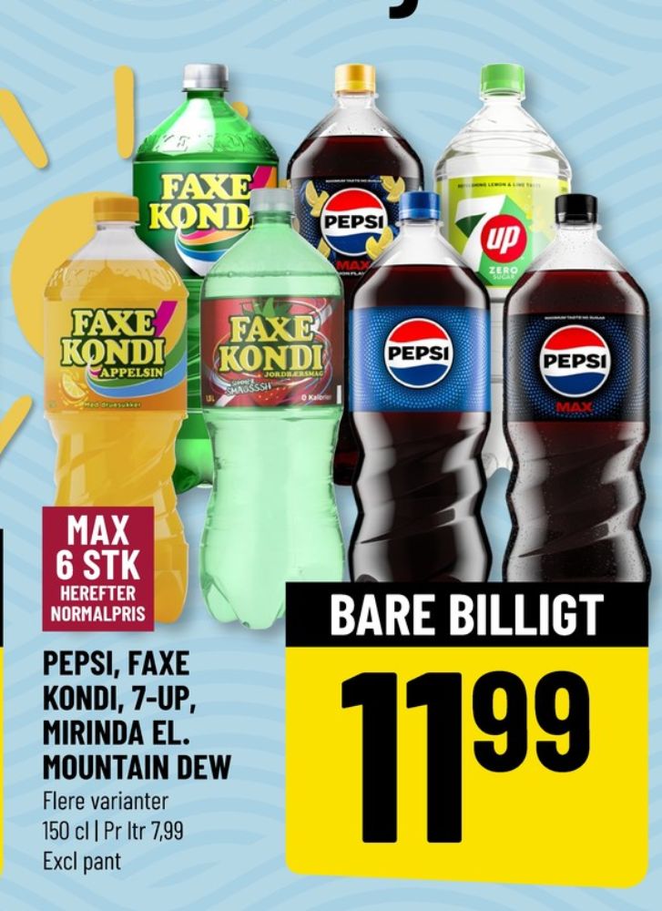 Faxe Kondi 0 Kalorier Appelsin, Appelsinsodavand