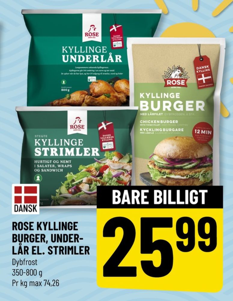 Rose, Kyllingeunderlår