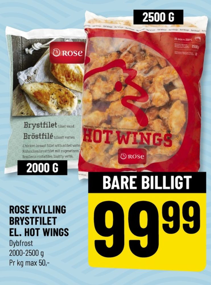 Rose, Kyllingebrystfilet
