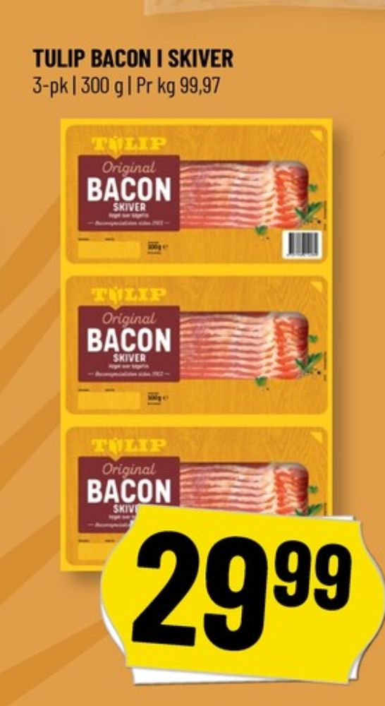 Tulip, Baconskiver