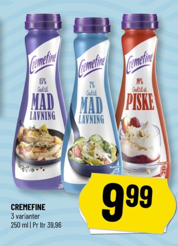 Cremefine, Madlavningsfløde 15 %