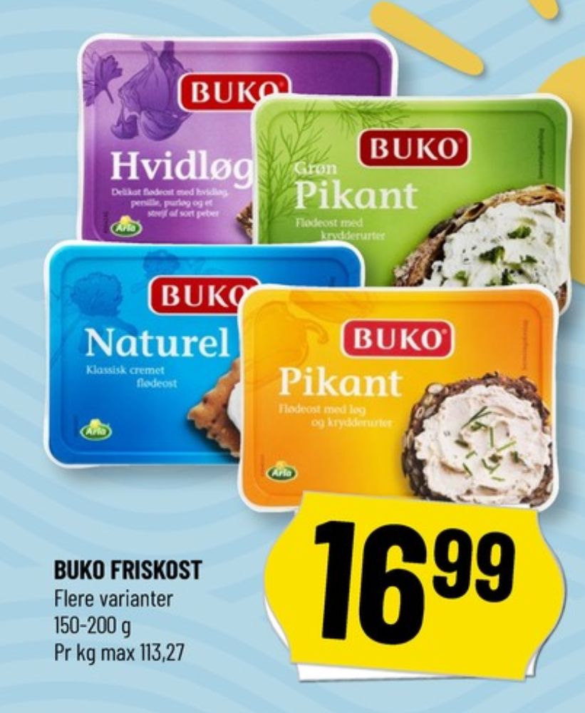 Buko, Flødeost Hvidløg