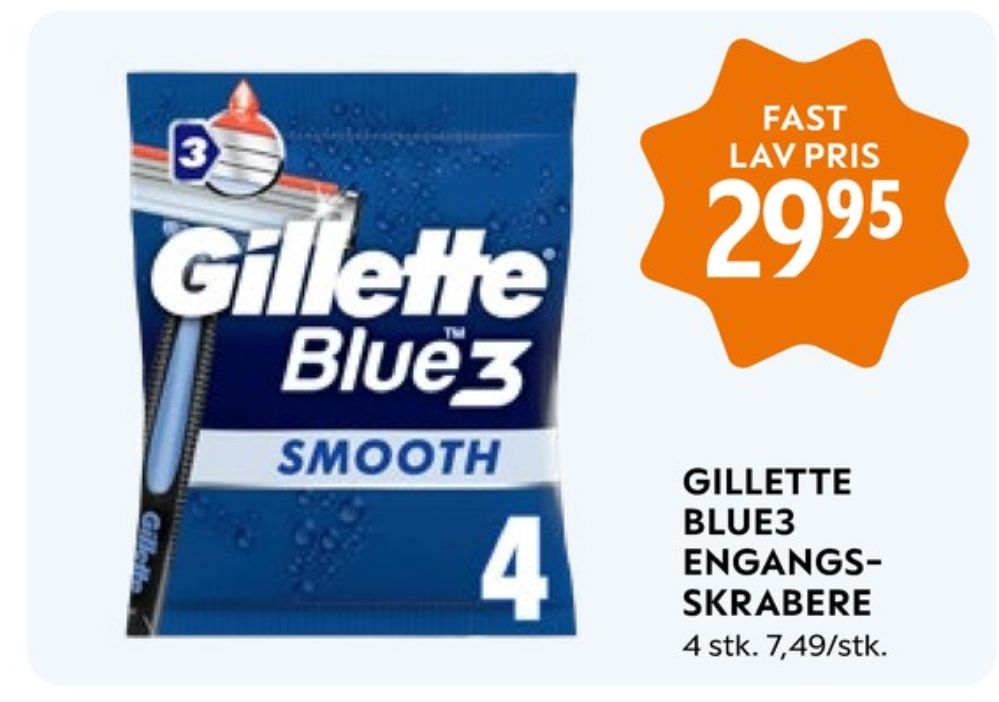 Gillette Blue 3, Engangsskraber