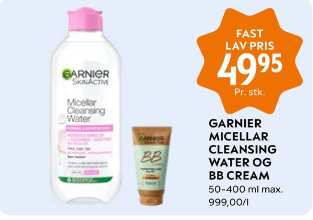 Garnier SkinActive, Renseprodukter