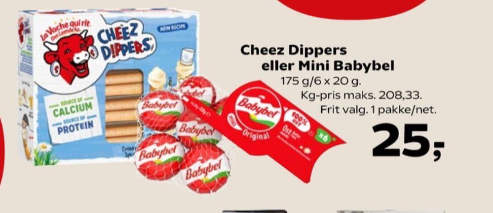 Den Leende Ko Cheez Dippers, Ostesnacks