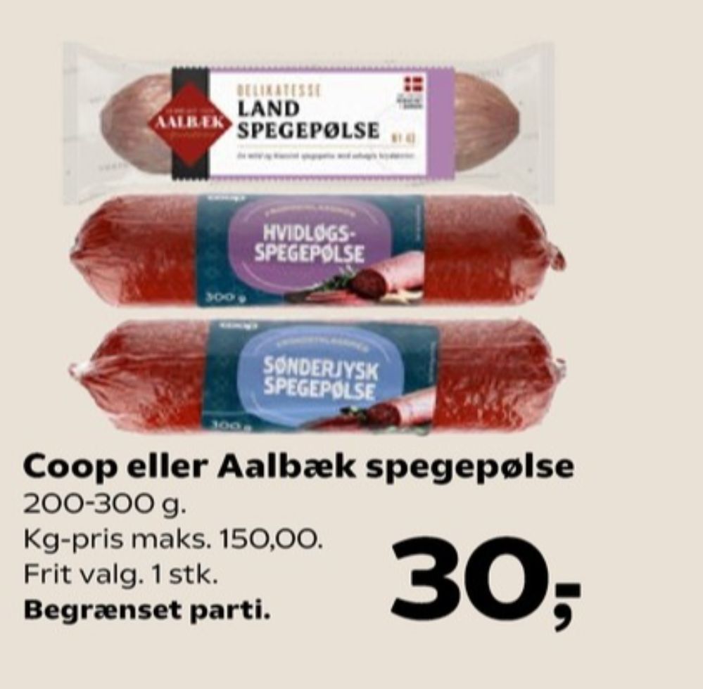 Coop, Sønderjysk Spegepølse