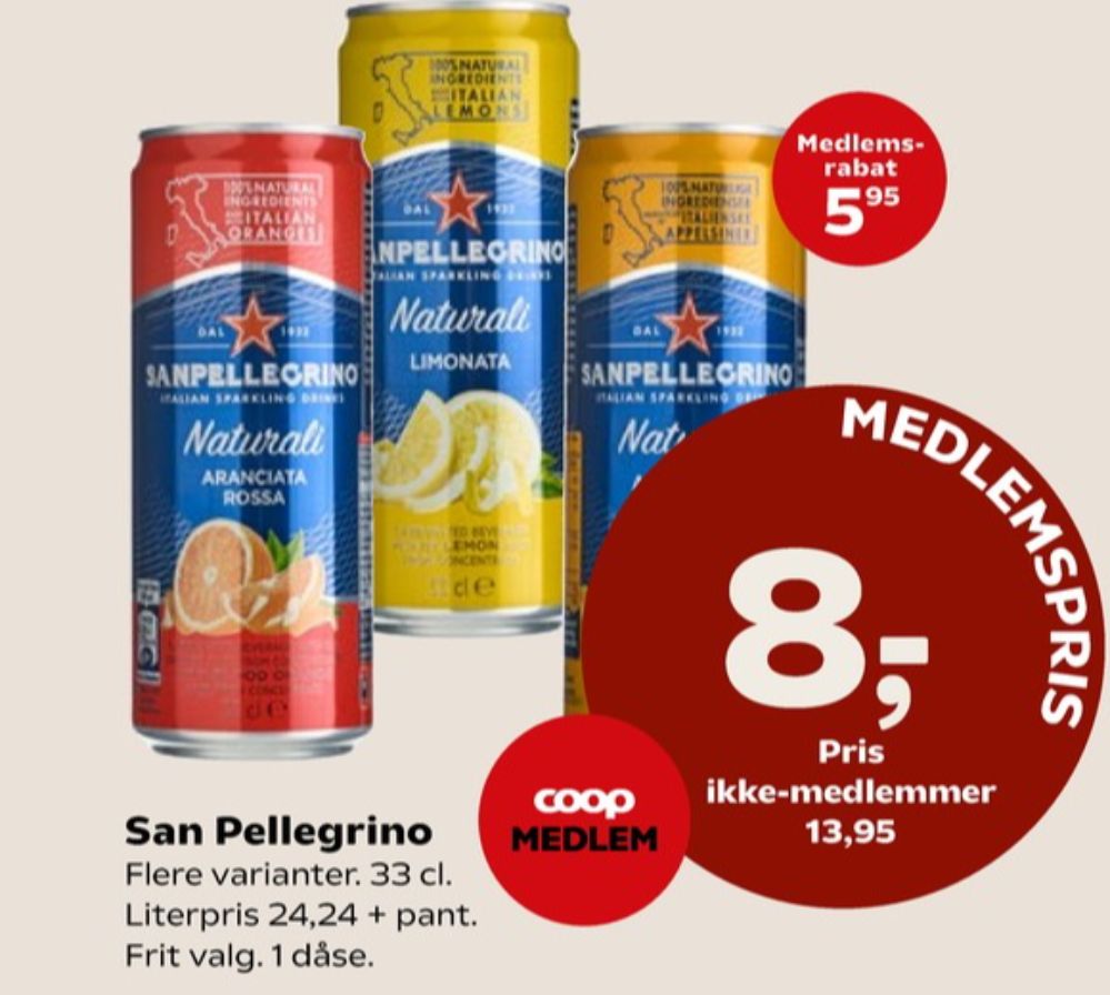 San Pellegrino Aranciata Rossa, Sodavand
