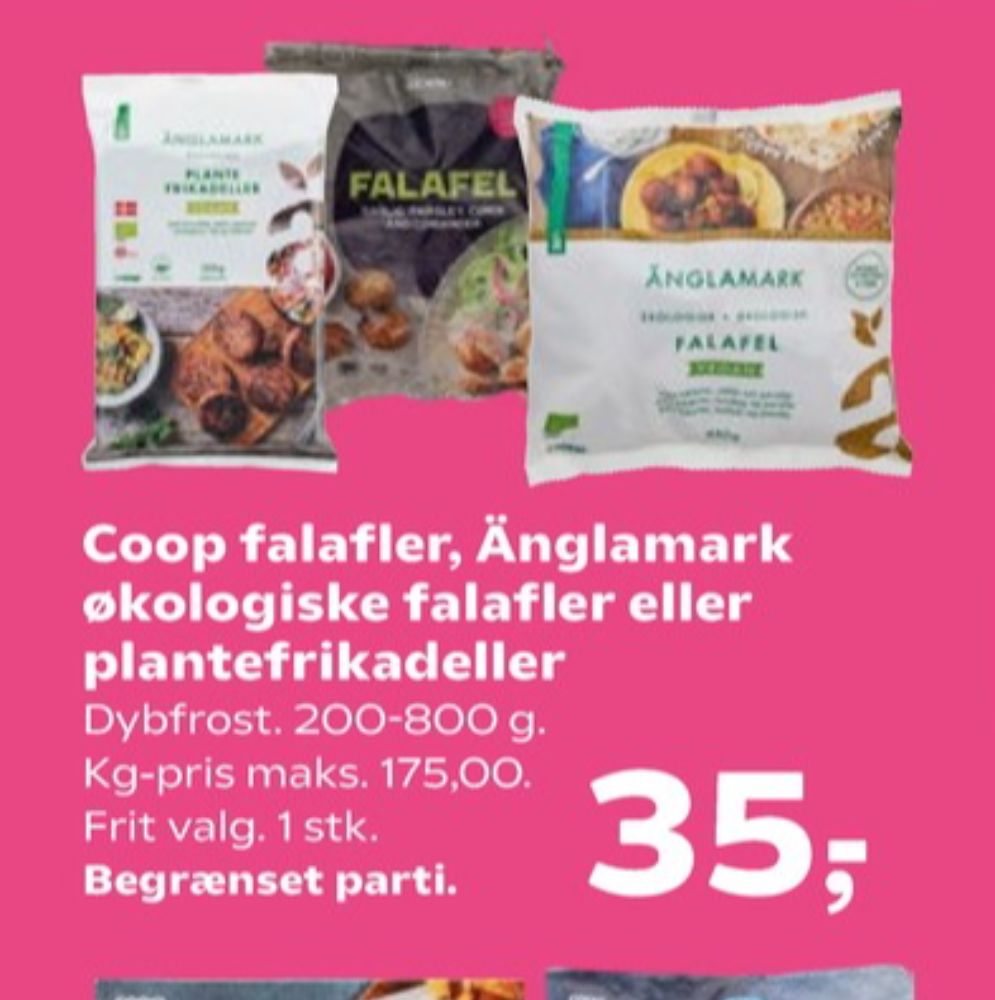 Änglamark, Plantefrikadeller