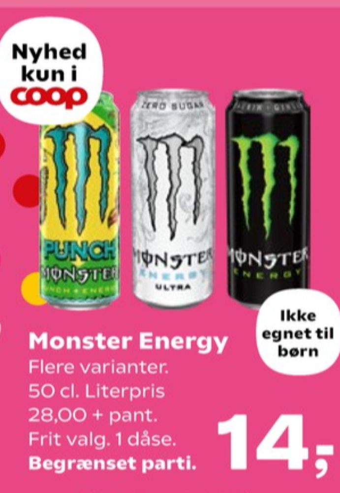 Monster Energy, Energidrik