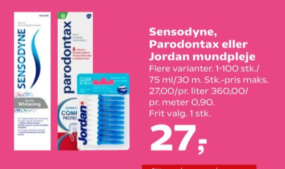 Parodontax, Tandpasta